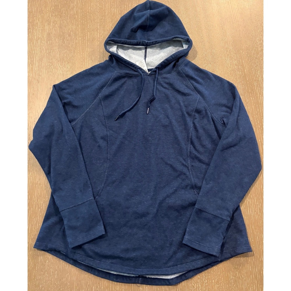 Athletic Works Womens XL 16-18 Navy Fleece Hoodie Pullover Sweatshirt Active